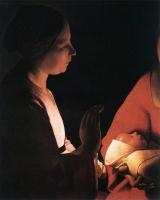 Georges de La Tour - The New born detail